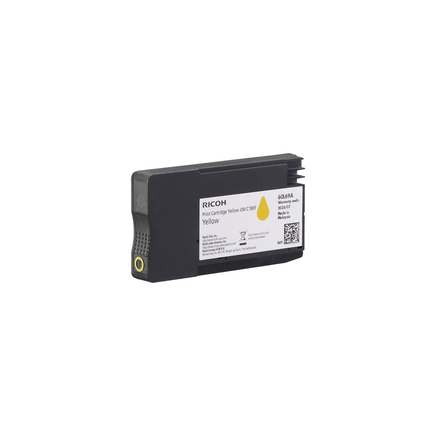 Cartouche d'encre Jaune Ricoh pour IJM C180F 