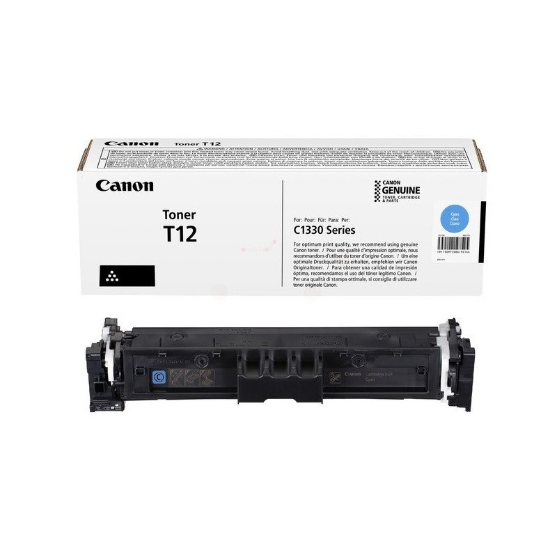 Toner Cyan Canon pour I Sensys XC1333i, ...(T12)