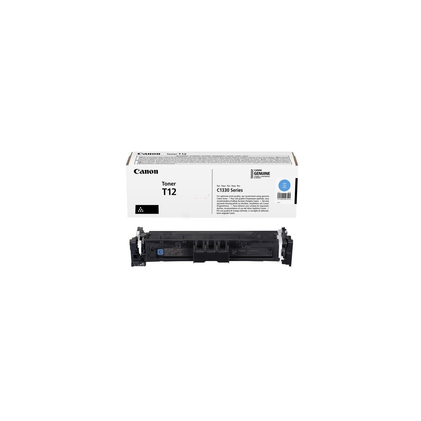 Toner Cyan Canon pour I Sensys XC1333i, ...(T12)