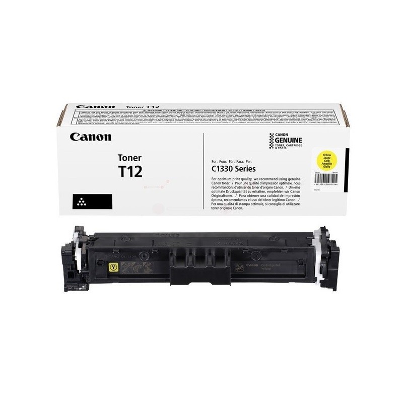 Toner Jaune Canon pour I Sensys XC1333i, ...(T12)