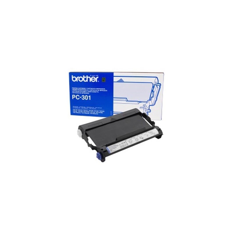 Ruban Thermique Noir Brother PC 301, Toner Express : achat en ligne de Ruban Thermique Noir Brother PC 301 pour imprimante