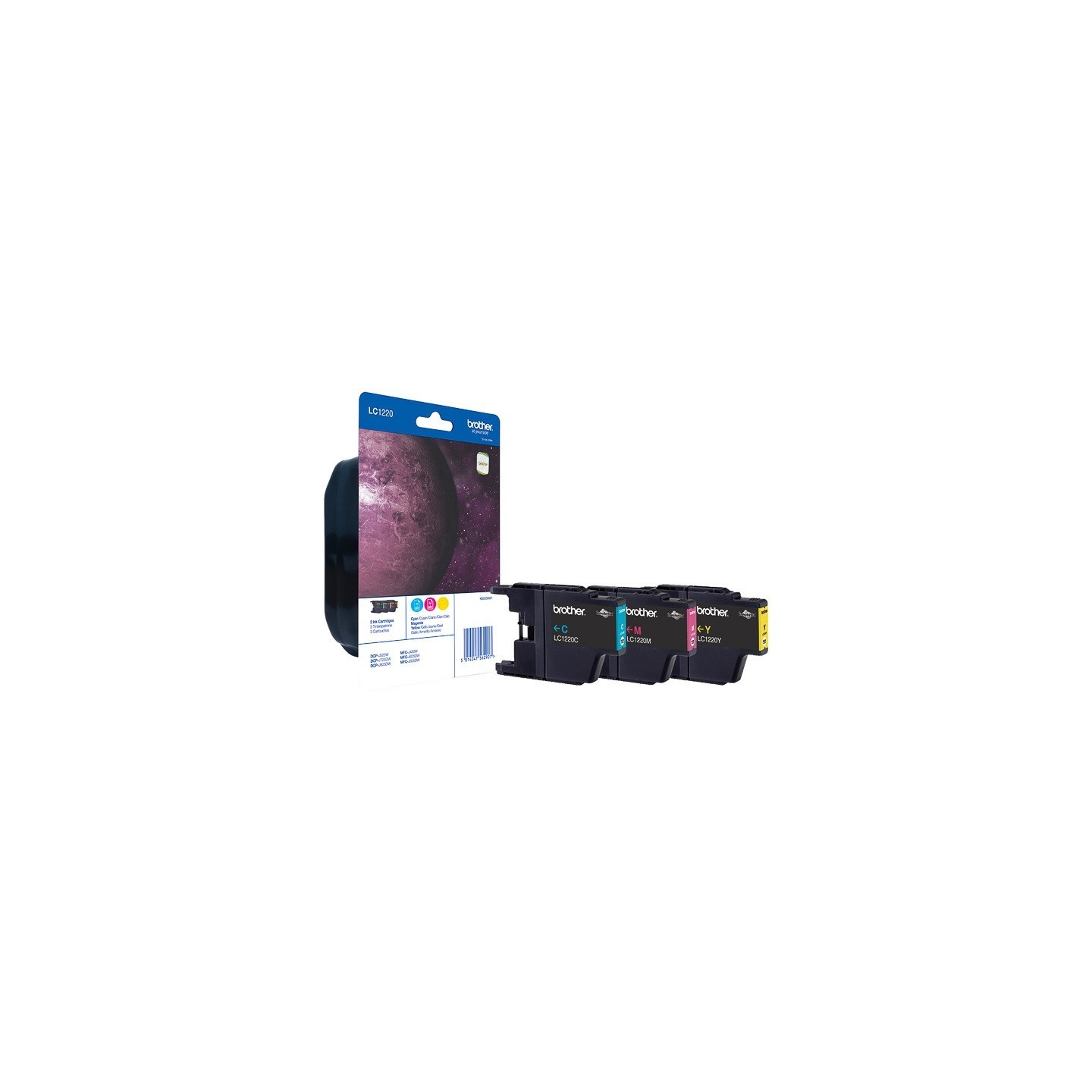 Pack cyan, magenta, jaune basse capacité Brother pour MFC J625DW / J825DW