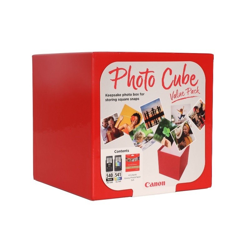 Coffret Canon  PG540 + CL541 + 40 pages papier photo (13x13cm) pour Pixma TS5150, ...(PG-540/CL-541)