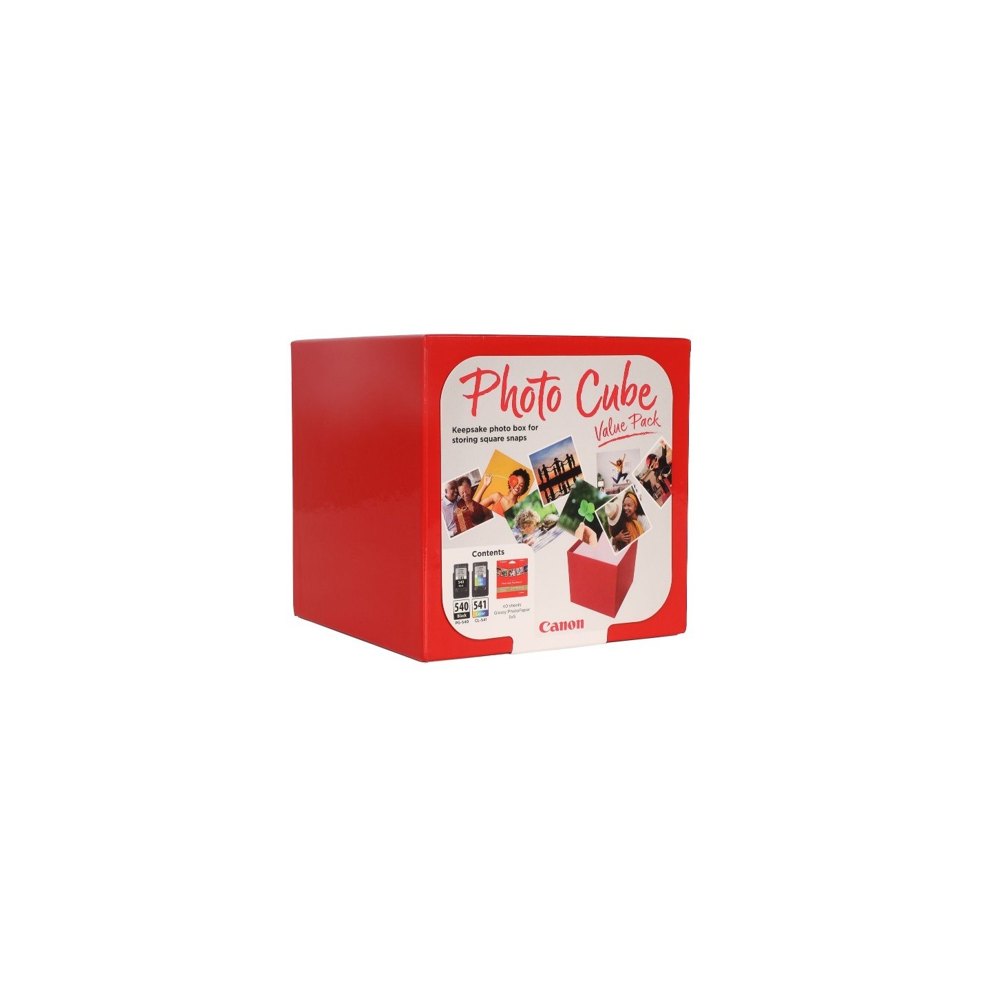 Coffret Canon  PG540 + CL541 + 40 pages papier photo (13x13cm) pour Pixma TS5150, ...(PG-540/CL-541)