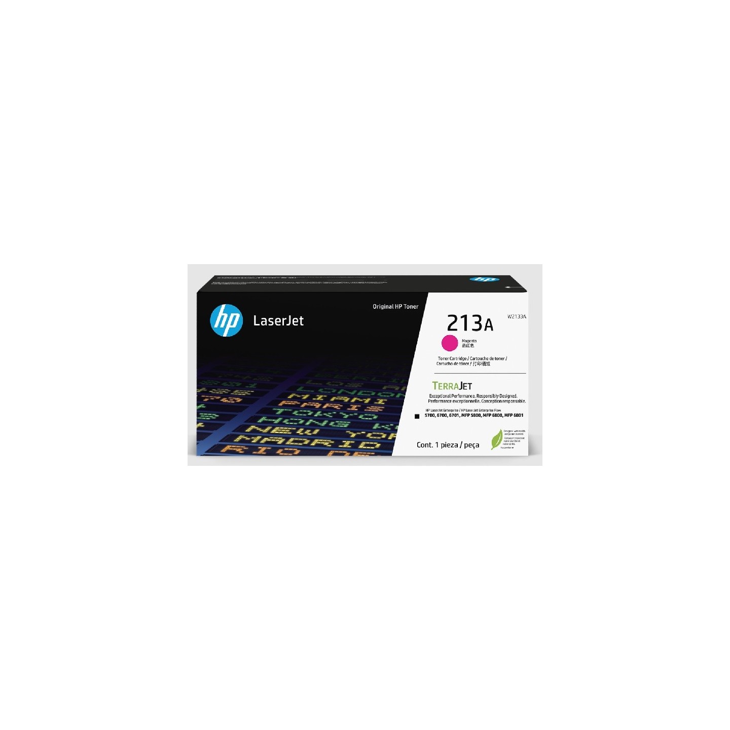Toner Magenta HP pour Color LaserJet Enterprise 5700dn, 6800dn MFP.... (213A)