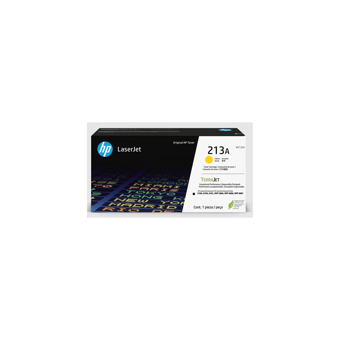 Toner Jaune HP pour Color LaserJet Enterprise 5700dn, 6800dn MFP.... (213A)
