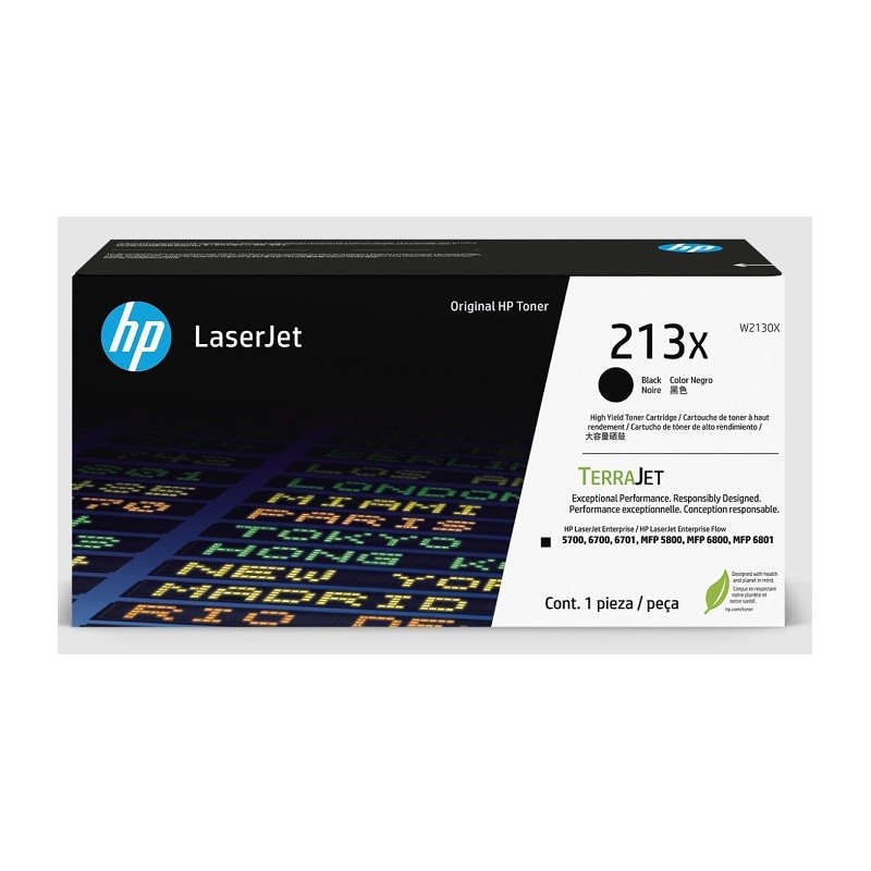 Toner Noir Haute capacité HP pour Color LaserJet Enterprise 5700dn, 6800dn MFP.... (213X)