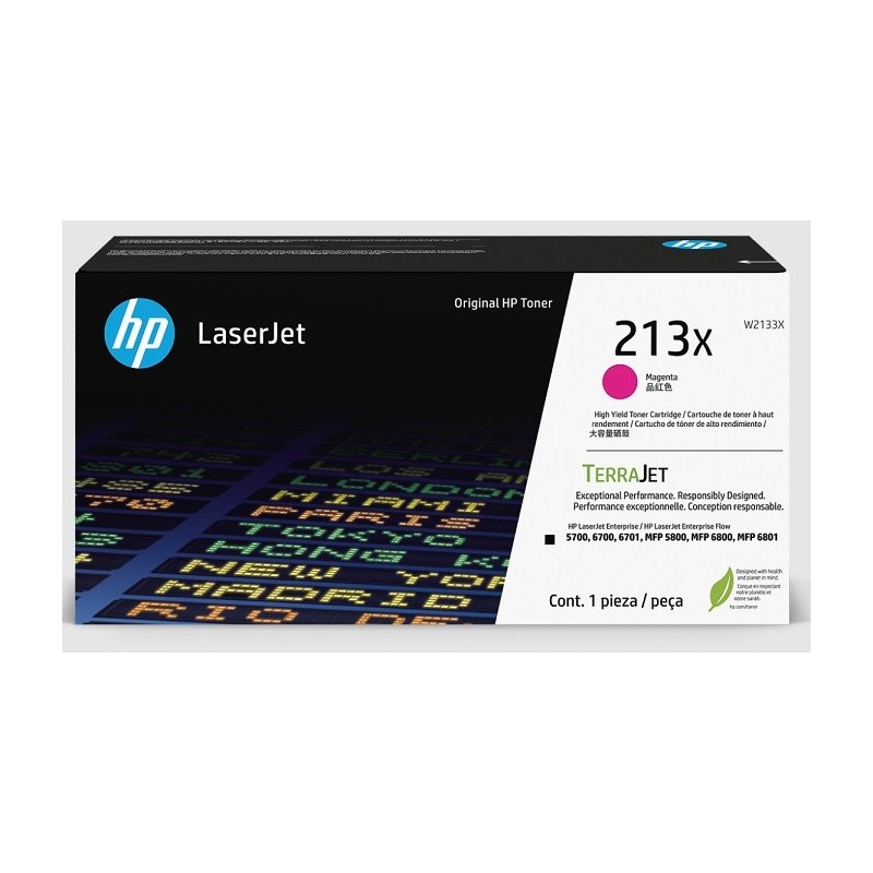 Toner Magenta Haute capacité HP pour Color LaserJet Enterprise 5700dn, 6800dn MFP.... (213X)