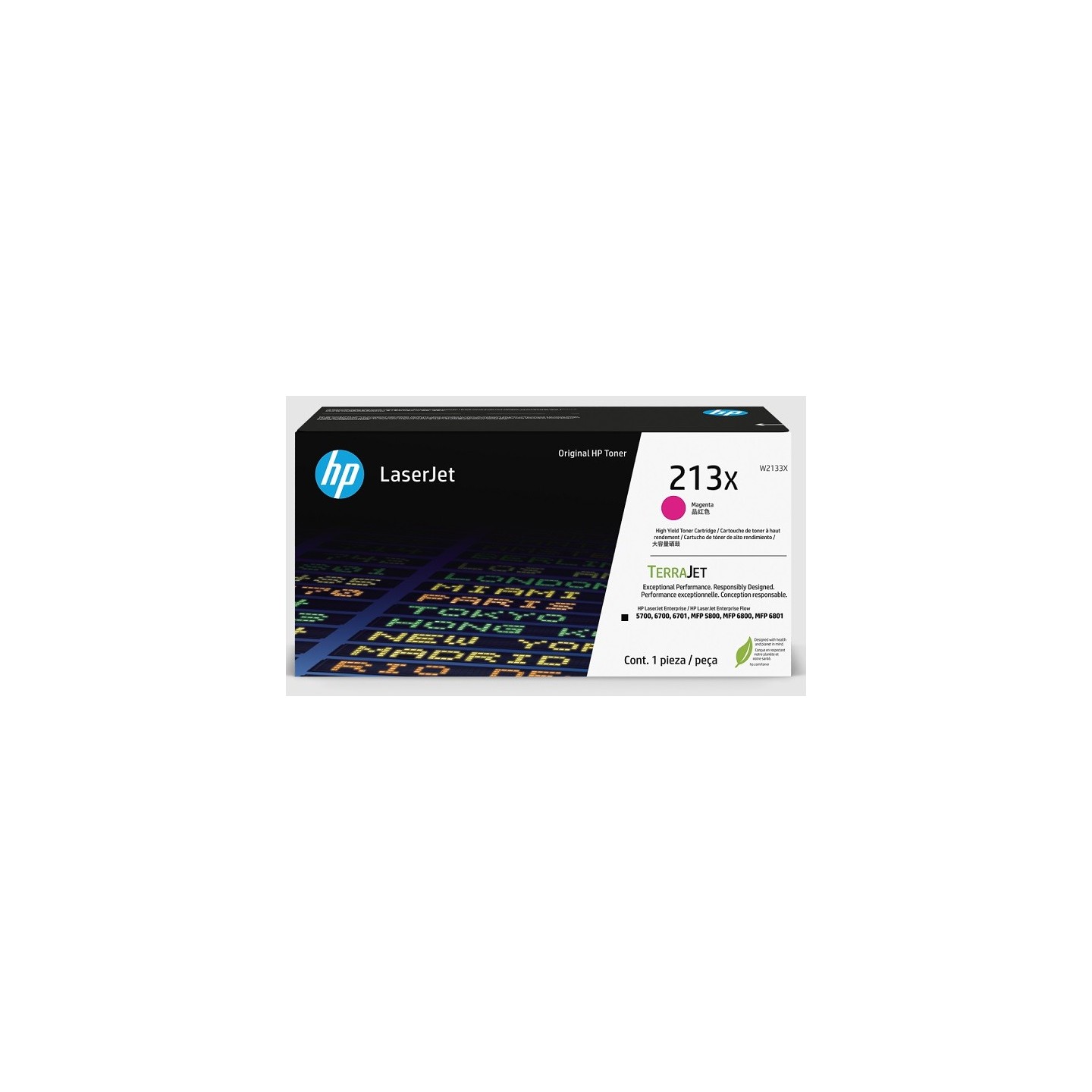 Toner Magenta Haute capacité HP pour Color LaserJet Enterprise 5700dn, 6800dn MFP.... (213X)