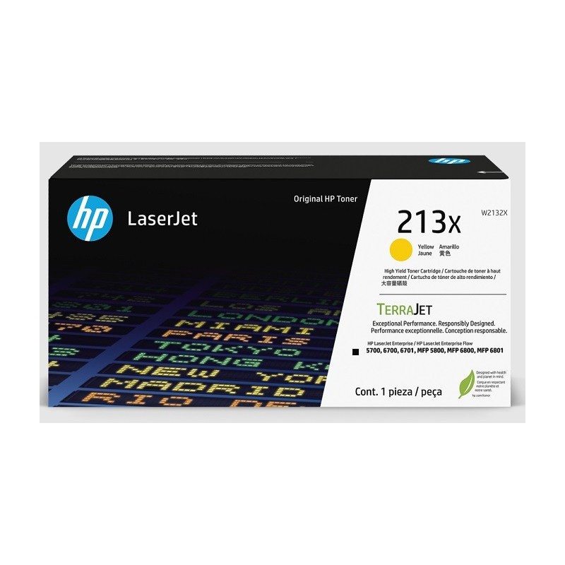 Toner Jaune Haute capacité HP pour Color LaserJet Enterprise 5700dn, 6800dn MFP.... (213X)