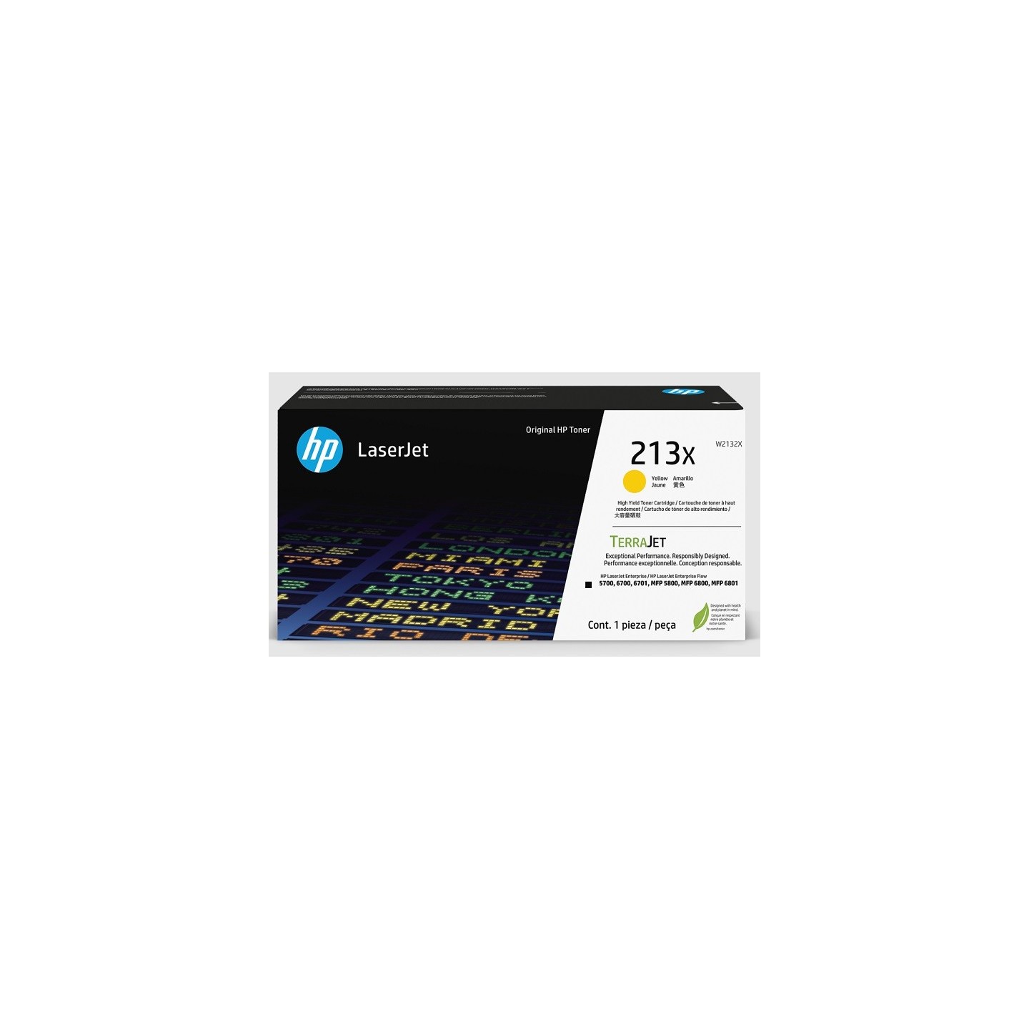 Toner Jaune Haute capacité HP pour Color LaserJet Enterprise 5700dn, 6800dn MFP.... (213X)