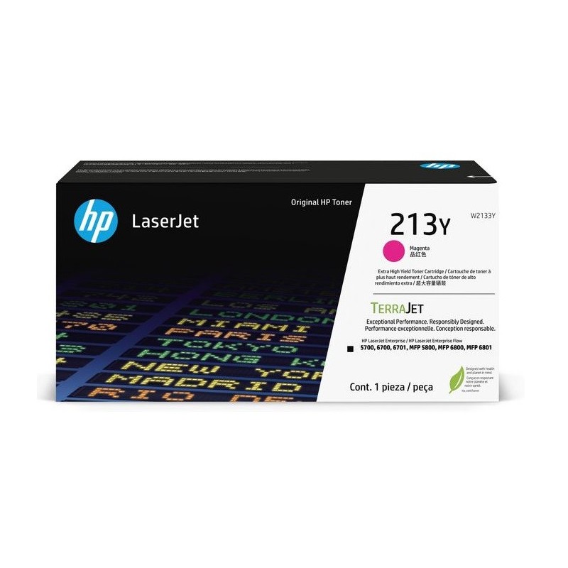 Toner Magenta Très Haute capacité HP pour Color LaserJet Enterprise 5700dn, 6800dn MFP.... (213Y)
