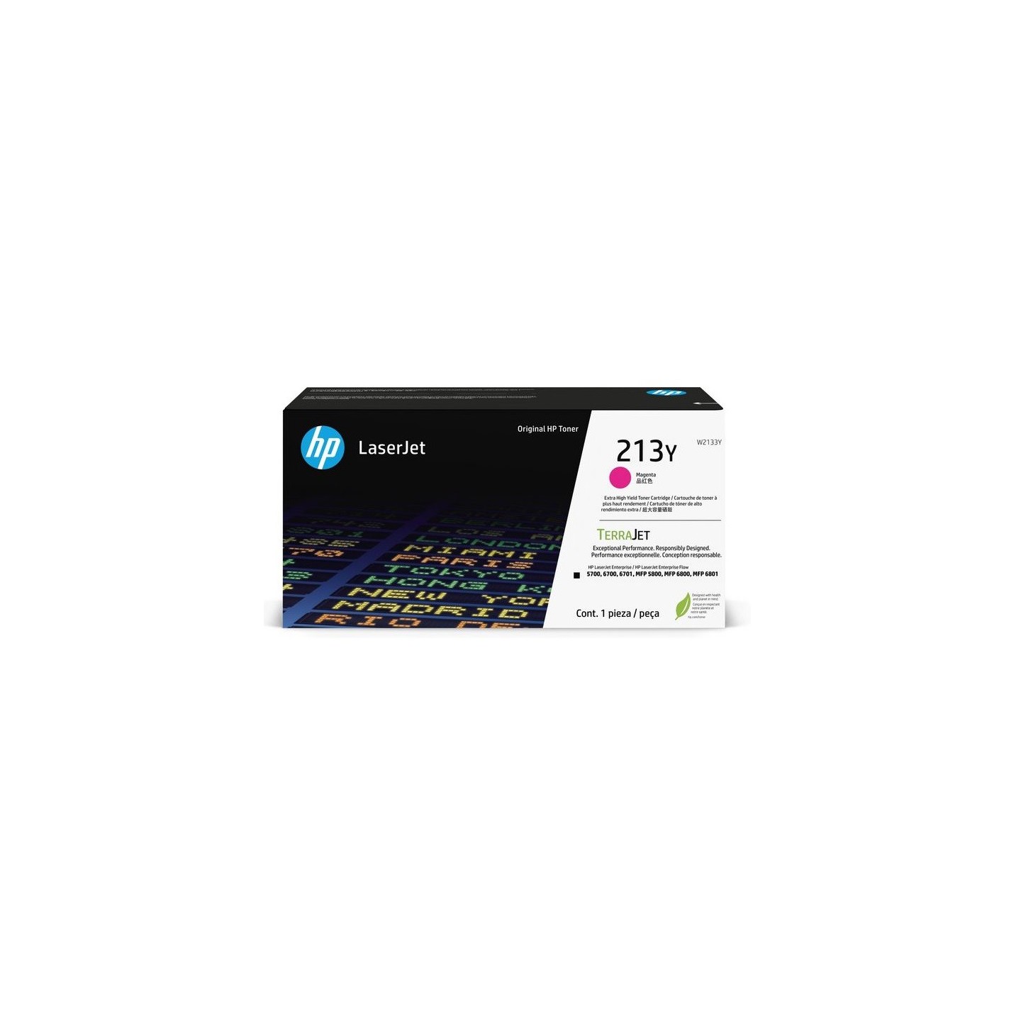 Toner Magenta Très Haute capacité HP pour Color LaserJet Enterprise 5700dn, 6800dn MFP.... (213Y)