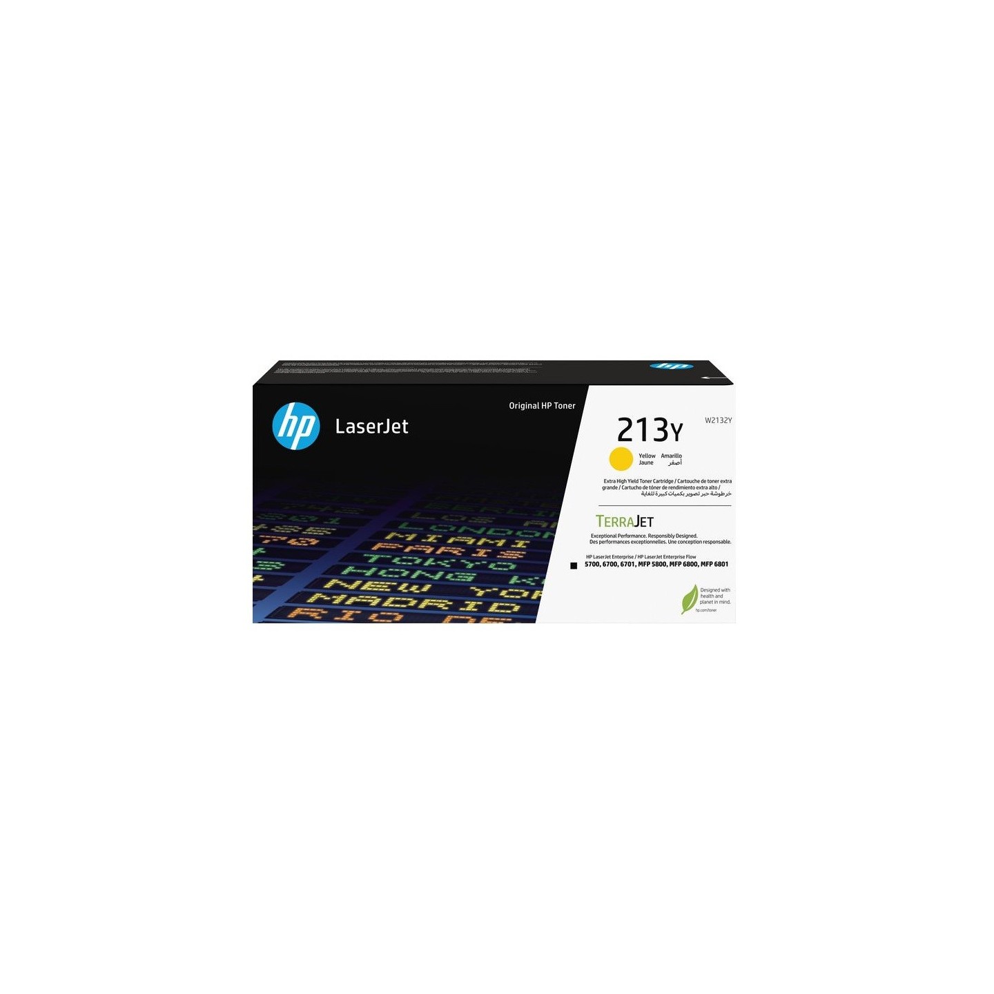 Toner Jaune Très Haute capacité HP pour Color LaserJet Enterprise 5700dn, 6800dn MFP.... (213Y)