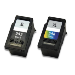 pack 2 Cartouche Générique Noir + Couleur grande capacité pour Canon pixma MG2450 / MG2550 / MX495... (PG545XL + CL-546XL)