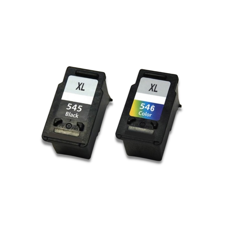 pack 2 Cartouche Générique Noir + Couleur grande capacité pour Canon pixma MG2450 / MG2550 / MX495... (PG545XL + CL-546XL)