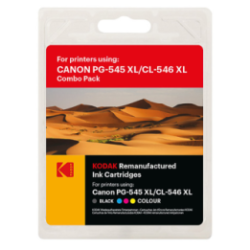pack Noir + Couleur Génériques Haute qualité grande capacité pour Canon pixma MG2450 / MG2550 / MX495... (PG545XL + CL-546XL)