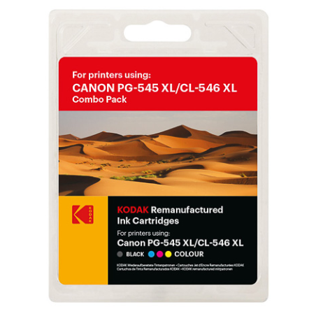 pack Noir + Couleur Génériques Haute qualité grande capacité pour Canon pixma MG2450 / MG2550 / MX495... (PG545XL + CL-546XL)