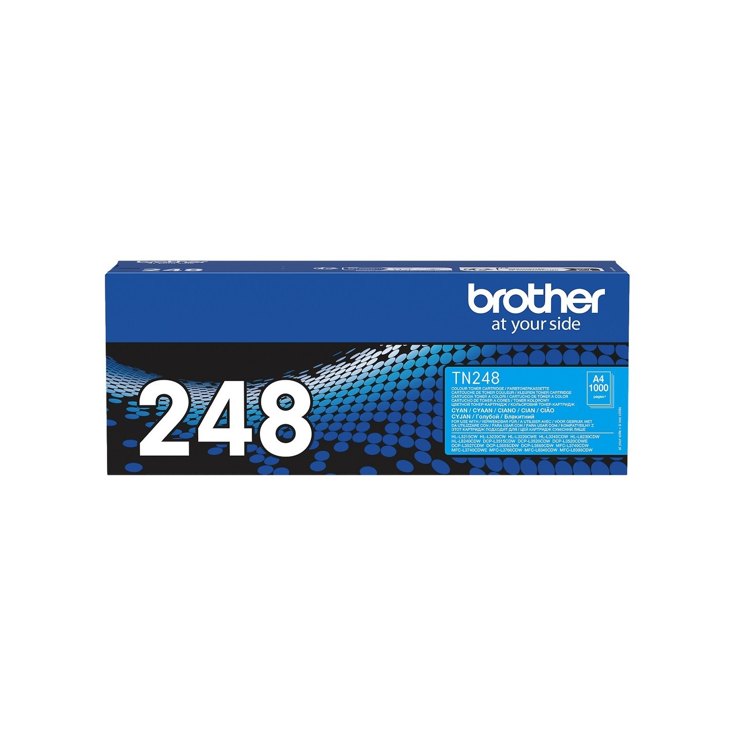 Toner Cyan Brother pour DCP L3560CDW/ HL L3220CWE/ MFC L83400CW ... (TN248C)