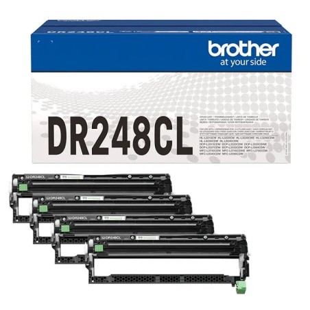 Unité tambour (pack de 4) Brother pour DCP L3560CDW/ HL L3220CWE/ MFC L83400CW ... (DR248CL)