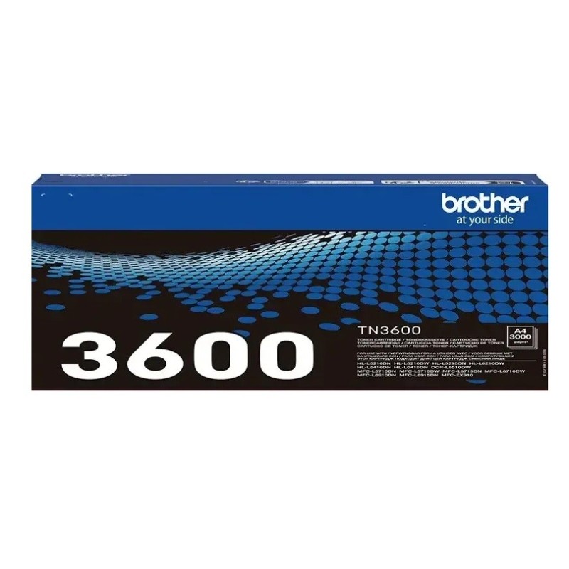 Toner Brother pour DCP-L5510DW/MFC L6710DW/ HL L6210DW.. (TN3600)