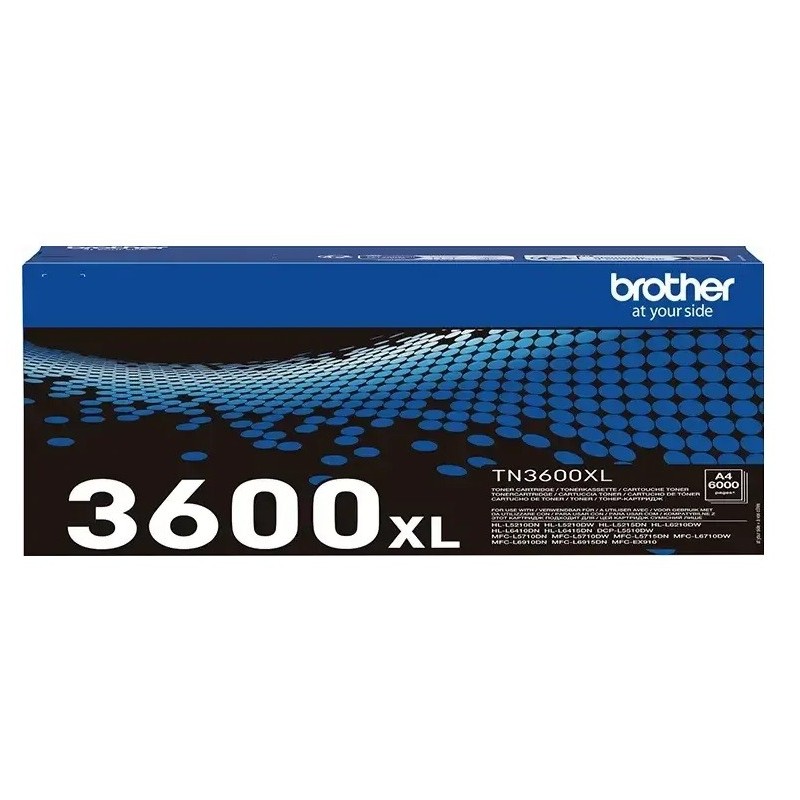 Toner Haute Capacité Brother pour DCP-L5510DW/MFC L6710DW/ HL L6210DW.. (TN3600XL)