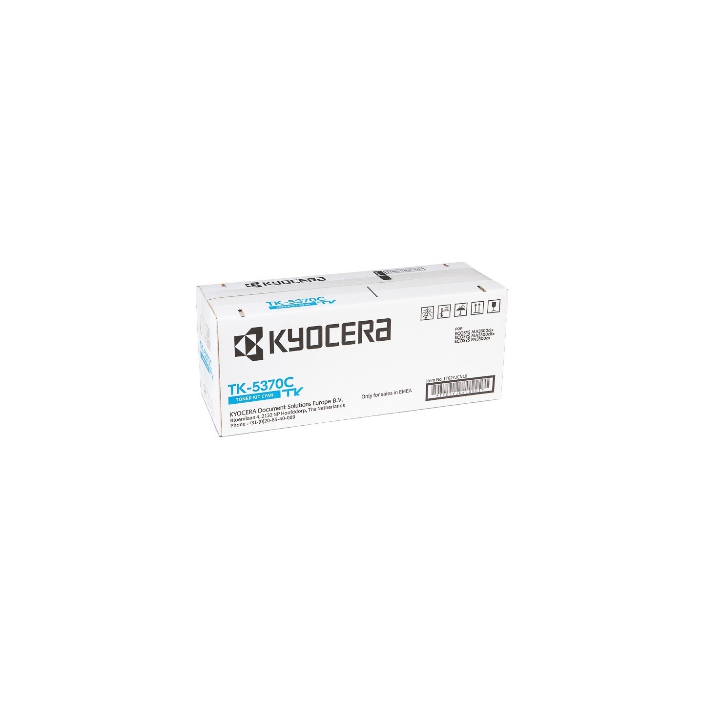 Toner Cyan Kyocéra pour ECOSYS MA3500cix, PA3500cx ... (TK-5370C)