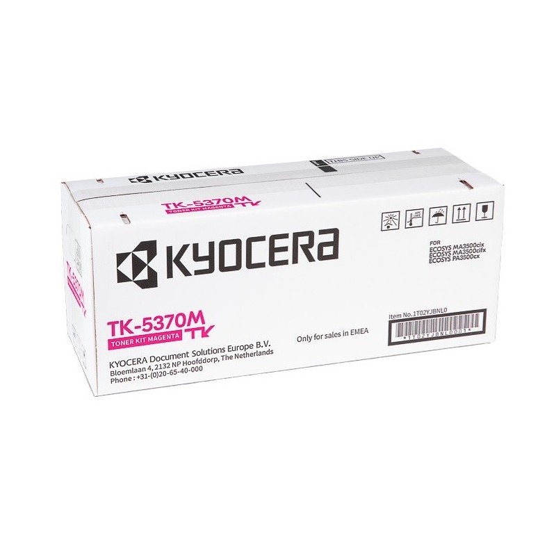 Toner Magenta Kyocéra pour ECOSYS MA3500cix, PA3500cx ... (TK-5370M)