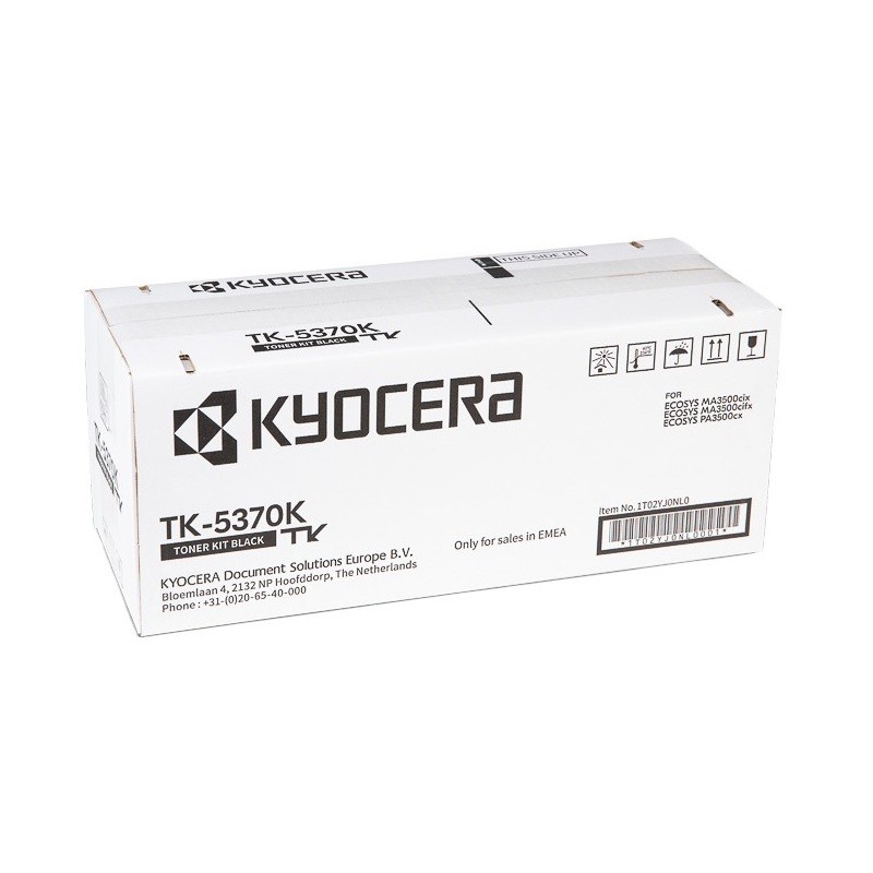 Toner Noir Kyocéra pour ECOSYS MA3500cix, PA3500cx ... (TK-5370BK)
