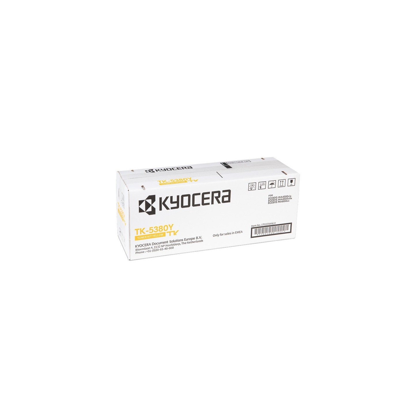 Toner Jaune Kyocéra pour ECOSYS MA4000cix, PA4000cx ... (TK-5380Y)