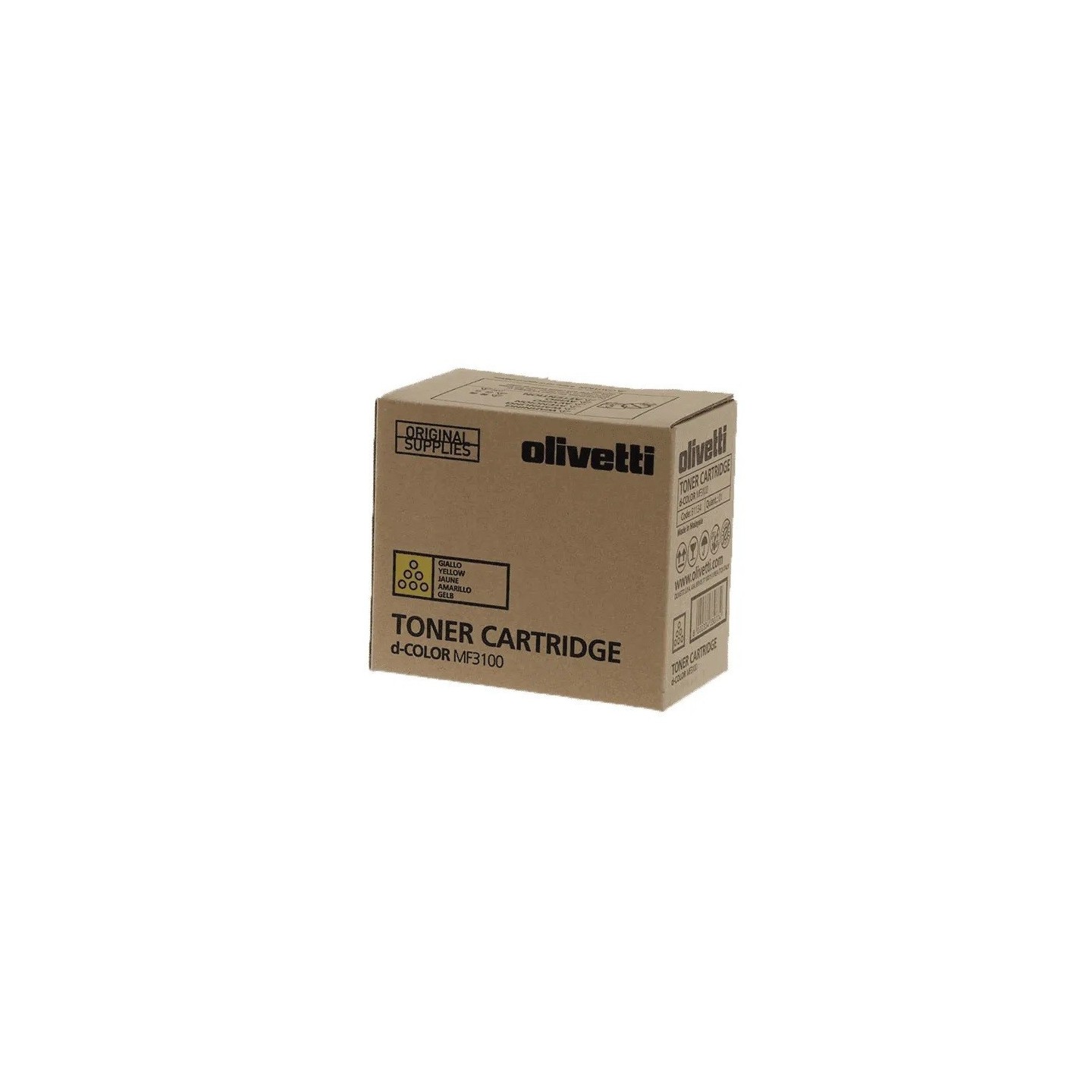 Toner Jaune Original Olivetti pour D-Color MF3100