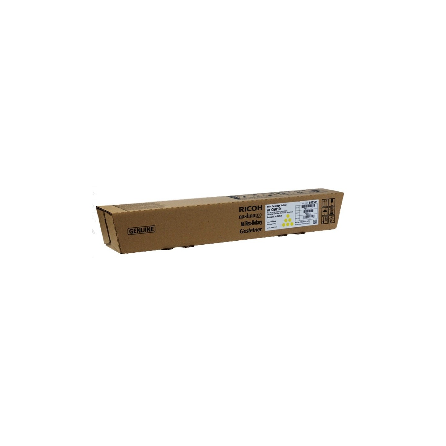 Cartouche Toner Haute capacité Jaune Ricoh pour IM C4510, IM C5510...