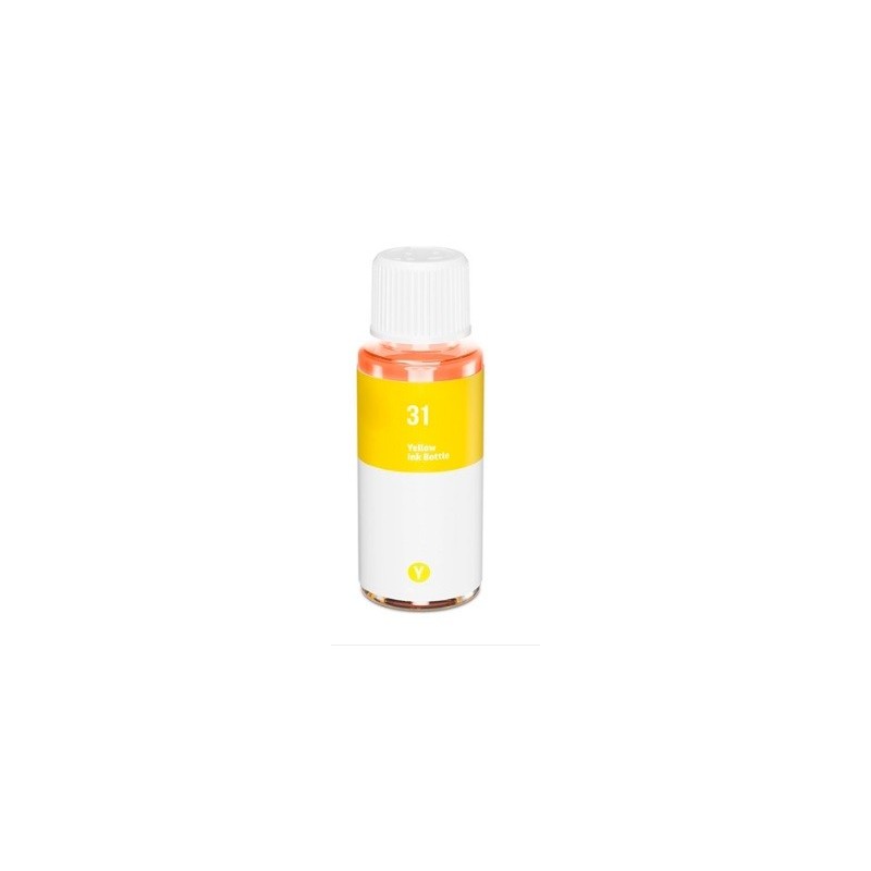 Bouteille d'encre Jaune Générique pour HP Smart TANK 555, ... (N°31)