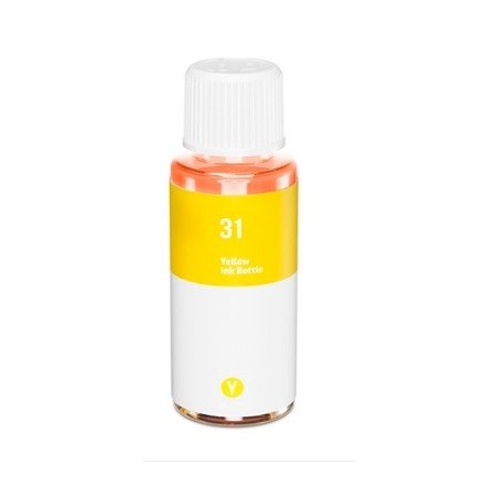 Bouteille d'encre Jaune Générique pour HP Smart TANK 555, ... (N°31)