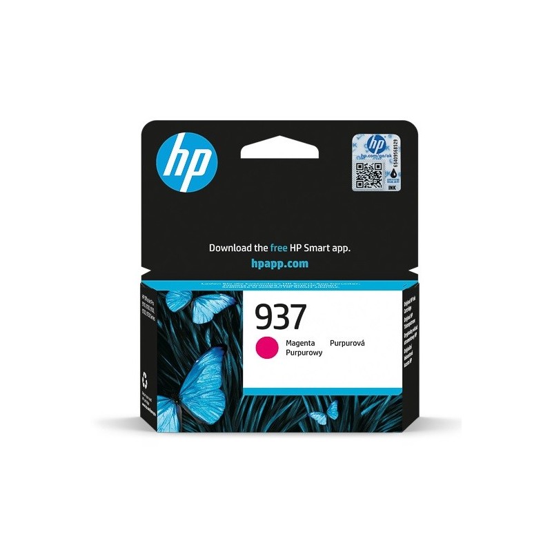 Cartouche Jet d'encre Haute Capacité HP N°937 Magenta (800 pages)