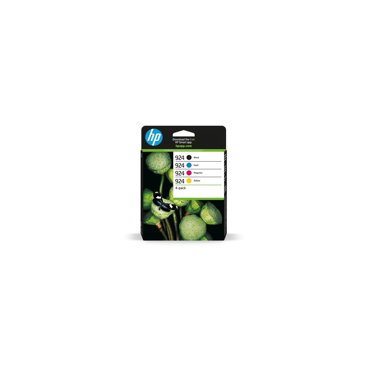 Pack 4 Cartouches Jet d'encre N, C, M, Y  HP N°924 