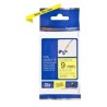 Cassette à ruban Brother pour étiqueteuse TZEFX621 originale – Noir sur jaune, 9 mm de large