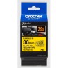 Cassette à ruban Brother pour étiqueteuse TZEFX661 originale – Noir sur jaune, 36 mm de large