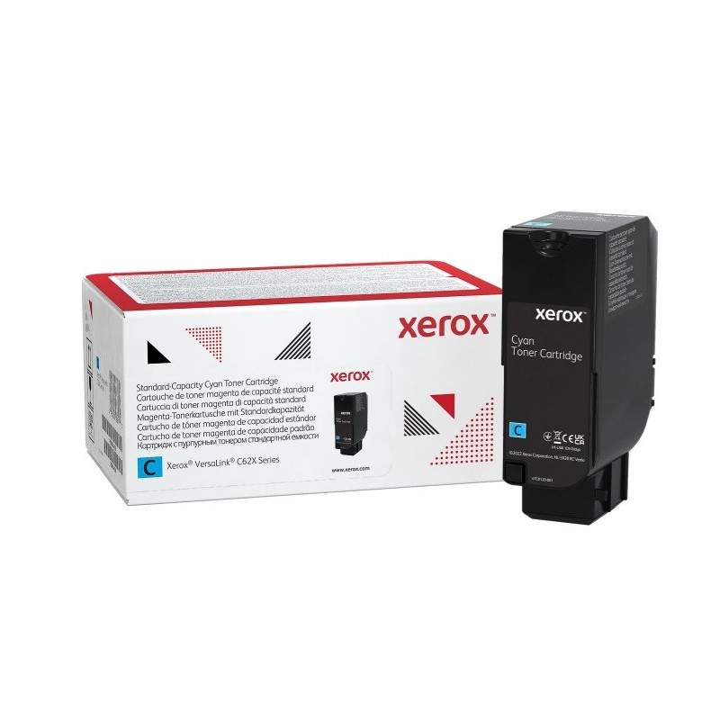 Cartouche de toner Cyan XEROX  pour VersaLink C625 - capacité standard (6 000 pages)