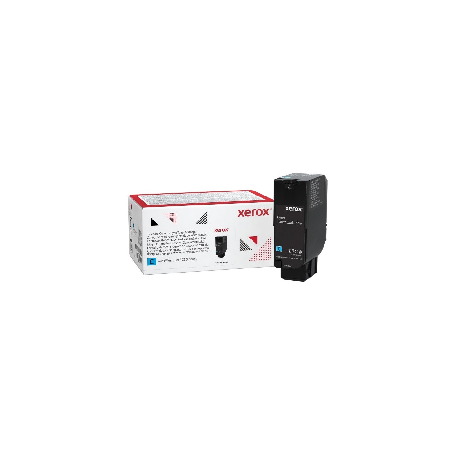 Cartouche de toner Cyan XEROX  pour VersaLink C625 - capacité standard (6 000 pages)