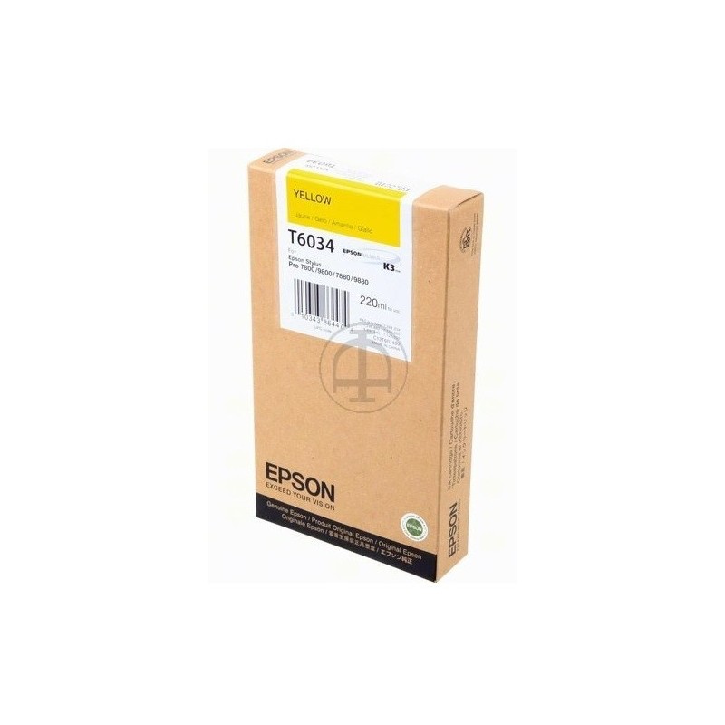 Encre pigment jaune haute capacité Epson pour SP 7800/9800, Toner Express : achat en ligne de Encre pigment jaune haute capacité