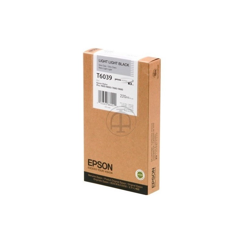 Encre pigment gris clair haute capacité Epson pour SP 7800/9800/9880, Toner Express : achat en ligne de Encre pigment gris clair