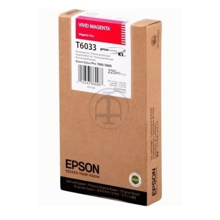 Encre pigment vivid magenta Epson pour SP 7880 / 9880, Toner Express : achat en ligne de Encre pigment vivid magenta Epson pour 