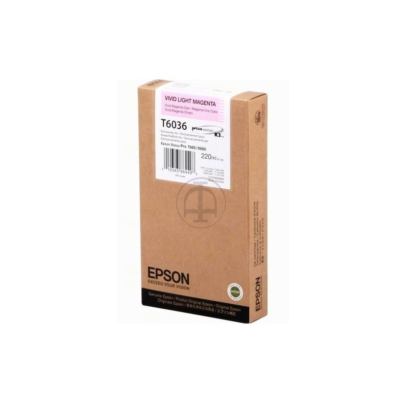 Encre pigment vivid magenta clair Epson pour SP 7880 / 9880, Toner Express : achat en ligne de Encre pigment vivid magenta clair