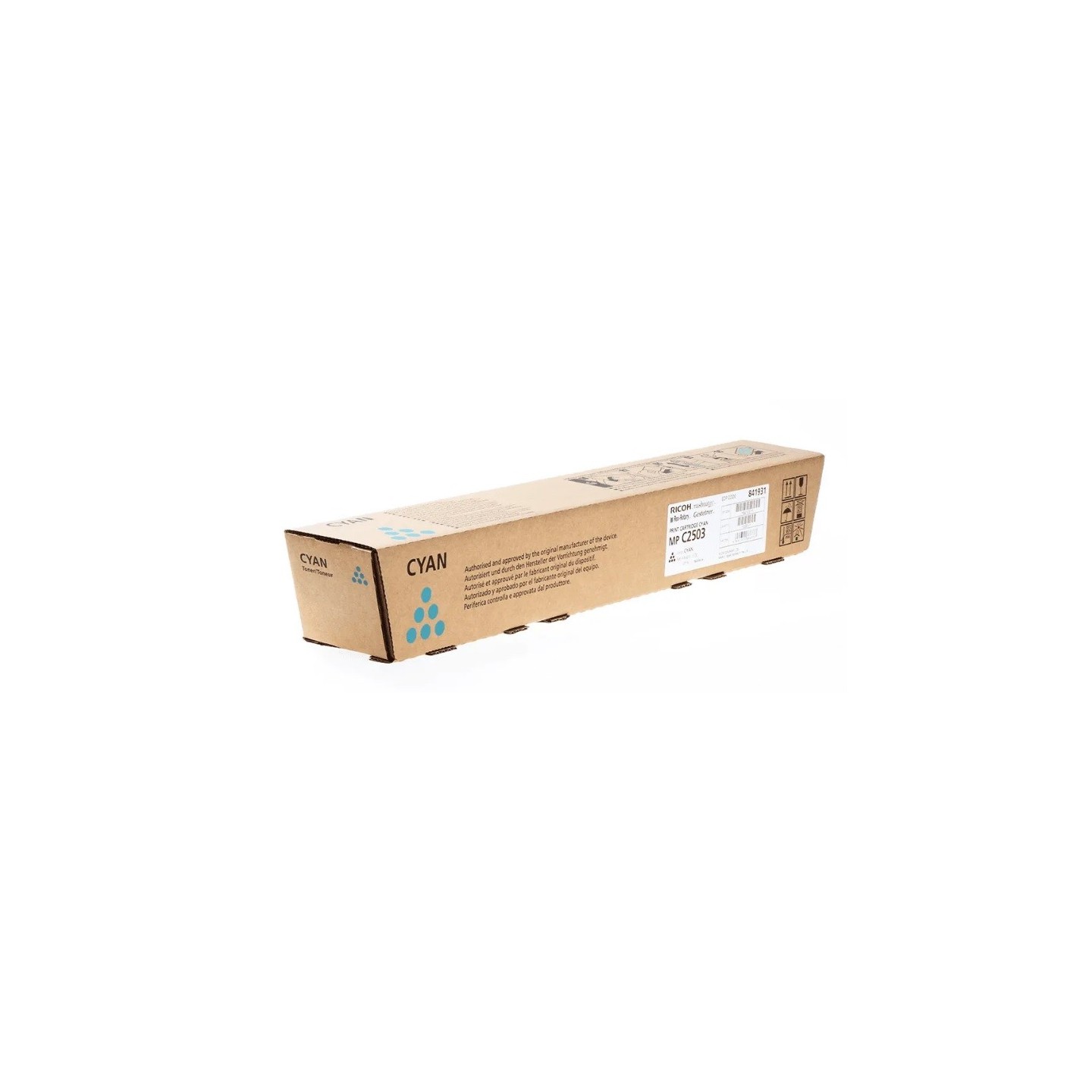 Toner Cyan Standard Ricoh pour Aficio MP C2003 / MP C2503 