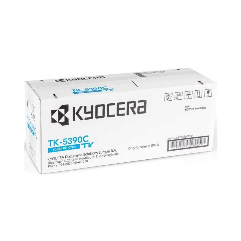 Toner Cyan Kyocéra pour ECOSYS PA4500cx ... (TK-5390C)
