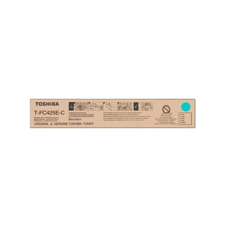 Toner Cyan Toshiba pour E-studio 2525AC / 3025AC / 2550C / 4525AC (T-FC425EC)