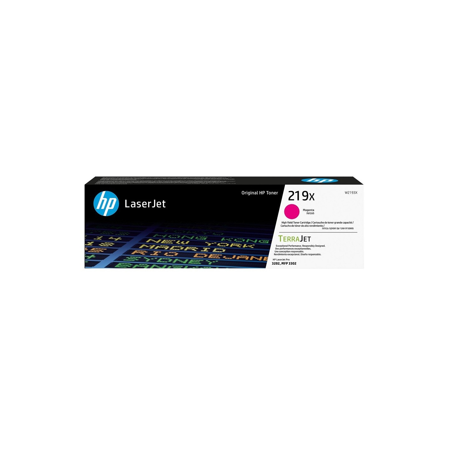 Toner Magenta Haute Capacité HP pour Color LaserJet Pro 3302dw, 3302fdw, ... (219X)