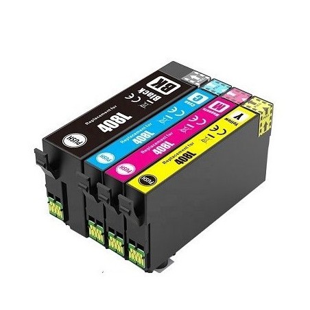 Cartouche d'encre Jaune générique Haute Capacité pour Epson WorkForce Pro WF-C4810, ... (408L)