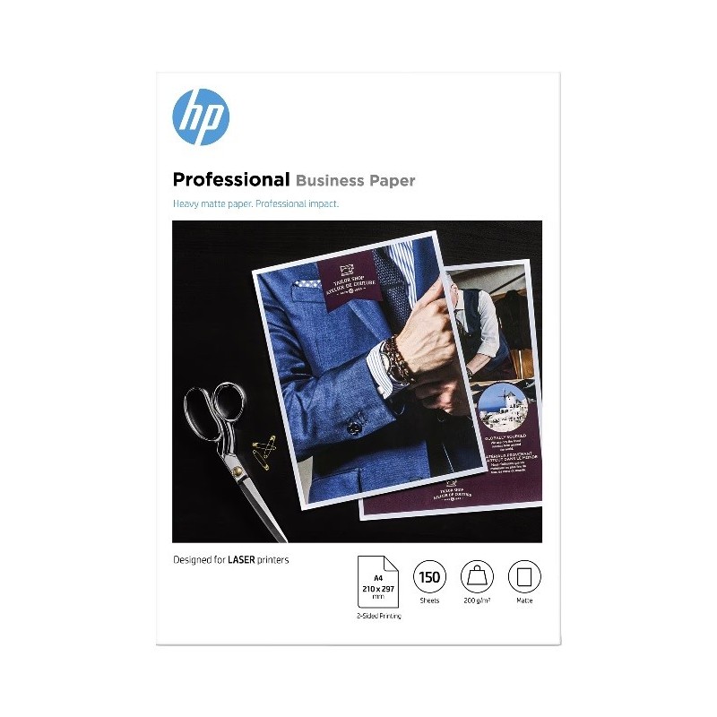Papier HP Professional Business, laser, mat, 200 g/m2, A4 (210 x 297 mm), 150 feuilles